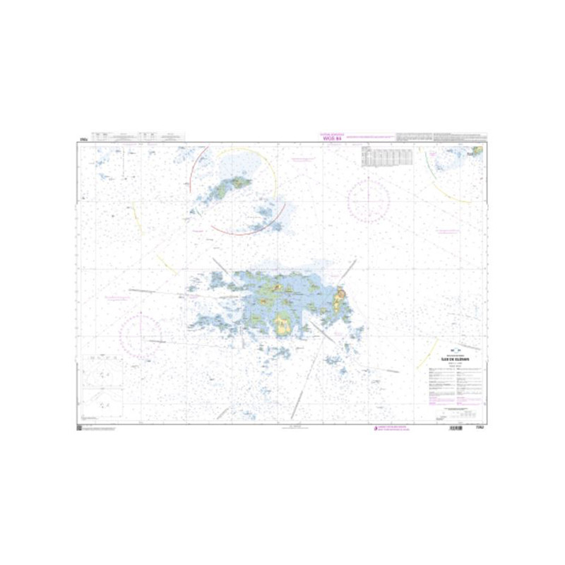 Shom C - 7252 - Îles de Glénan | Librairie Maritime Nautic Way