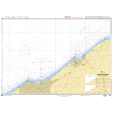 Shom C - 7706 - Abord de Casablanca et de Mohammadia | Librairie Maritime Nautic Way