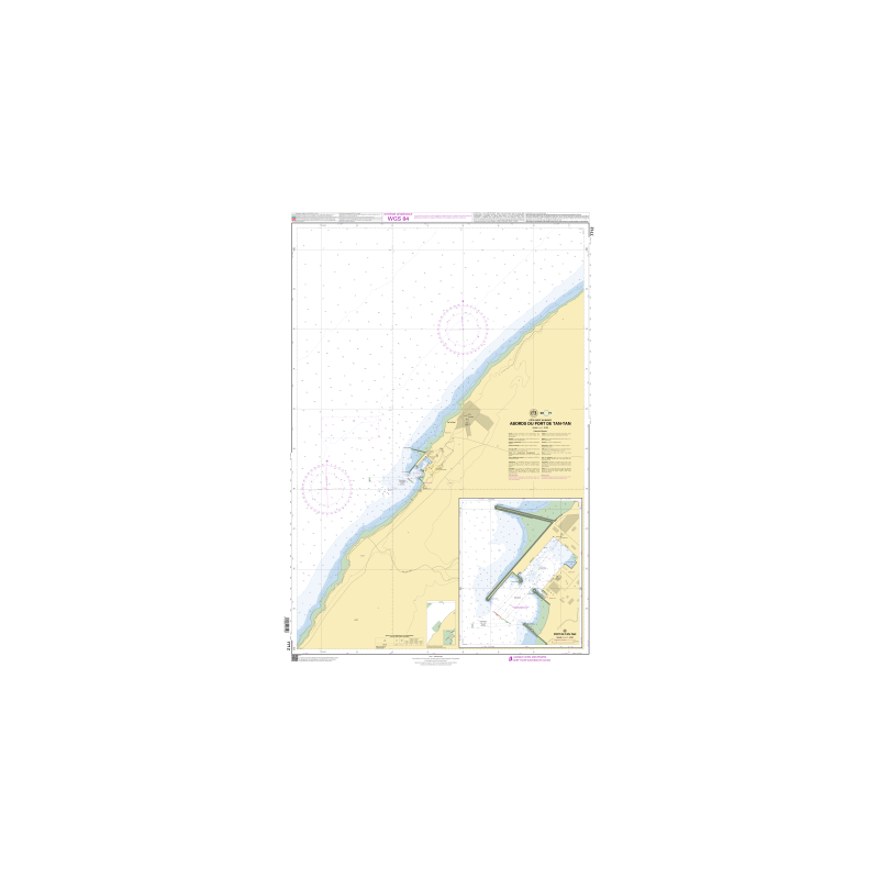Shom C - 7712 - Abords de Tan-Tan | Librairie Maritime Nautic Way