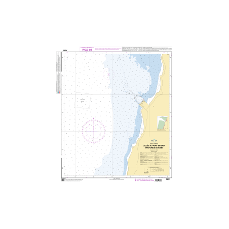 Shom C - 7831 - Accès au port en eau profonde de Kribi | Librairie Maritime Nautic Way