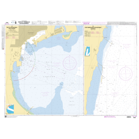 Shom C - 7833 - Ports et terminaux de Nouadhibou | Librairie Maritime Nautic Way