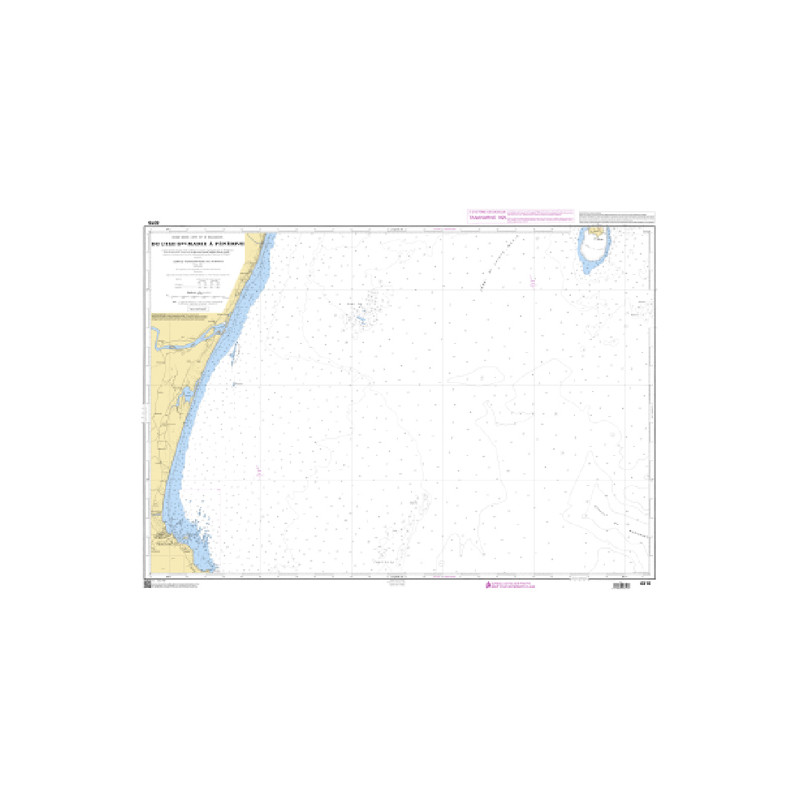 Shom C - 6316 - De l'île Sainte-Marie à Fénérive | Librairie Maritime Nautic Way