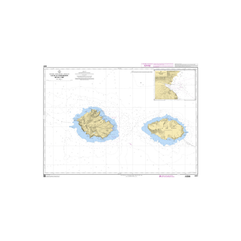 Shom C - 6497 - Ile de la Possession, île de l'Est | Librairie Maritime Nautic Way