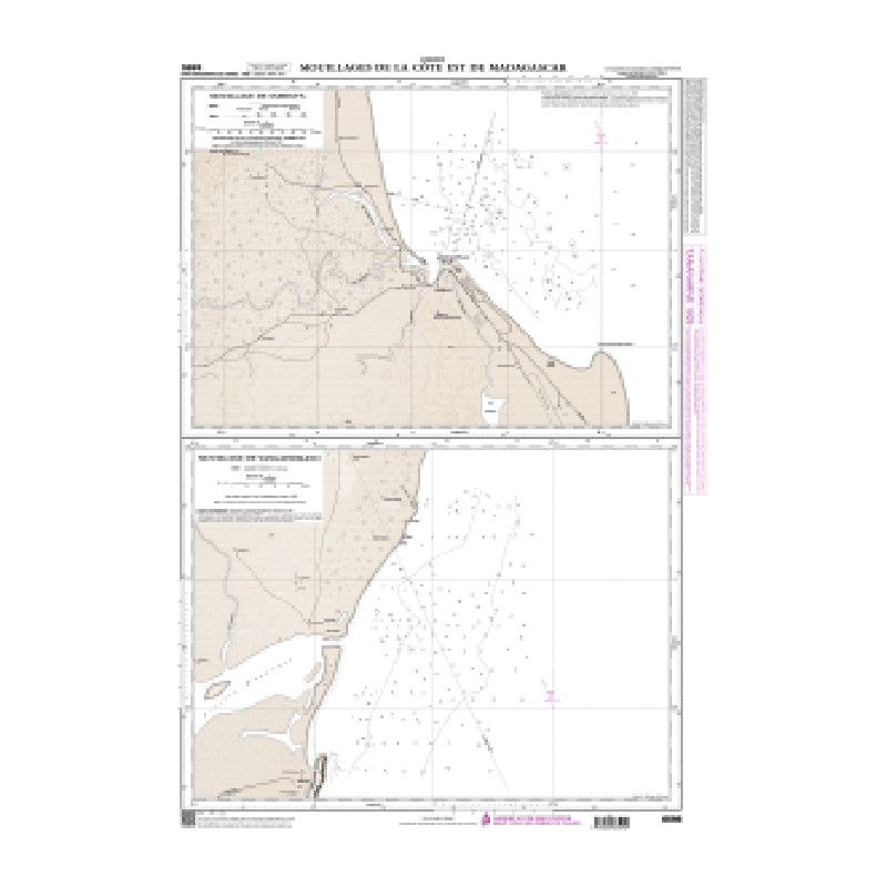 Shom C - 6595 - Mouillages de la côte Est de Madagascar | Librairie Maritime Nautic Way