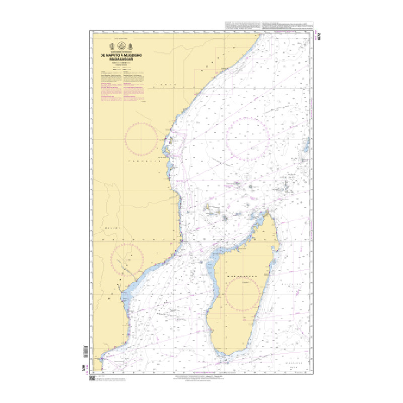 Shom C - 6672 - INT 701 - (fac-similé de la carte GB 4701) - De Maputo à Mogadiscio - Madagascar | Librairie Maritime Nautic Way