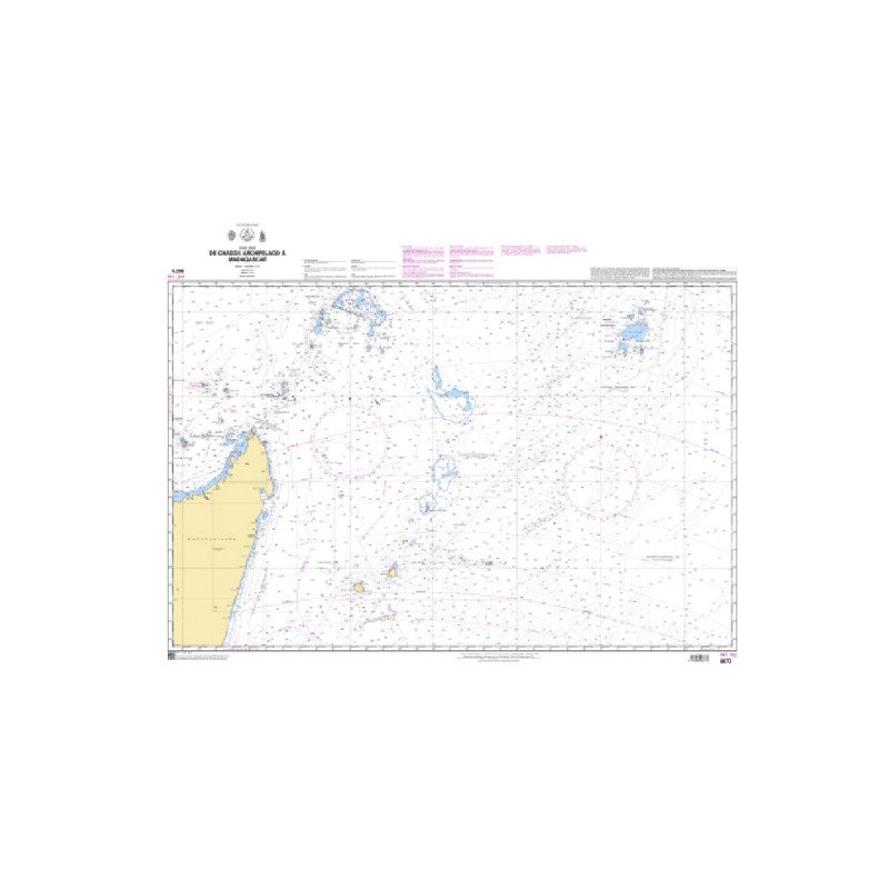 Shom C - 6673 - INT 702 - (fac-similé de la carte GB 4702) - De Chagos Archipelago à Madagascar | Librairie Maritime Nautic Way