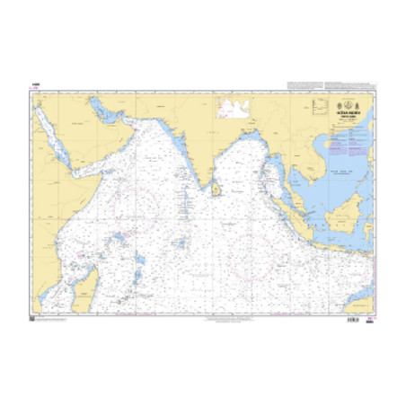 Shom C - 6884 - INT 71 - (fac-similé de la carte GB 4071) - Océan Indien - Partie Nord | Librairie Maritime Nautic Way