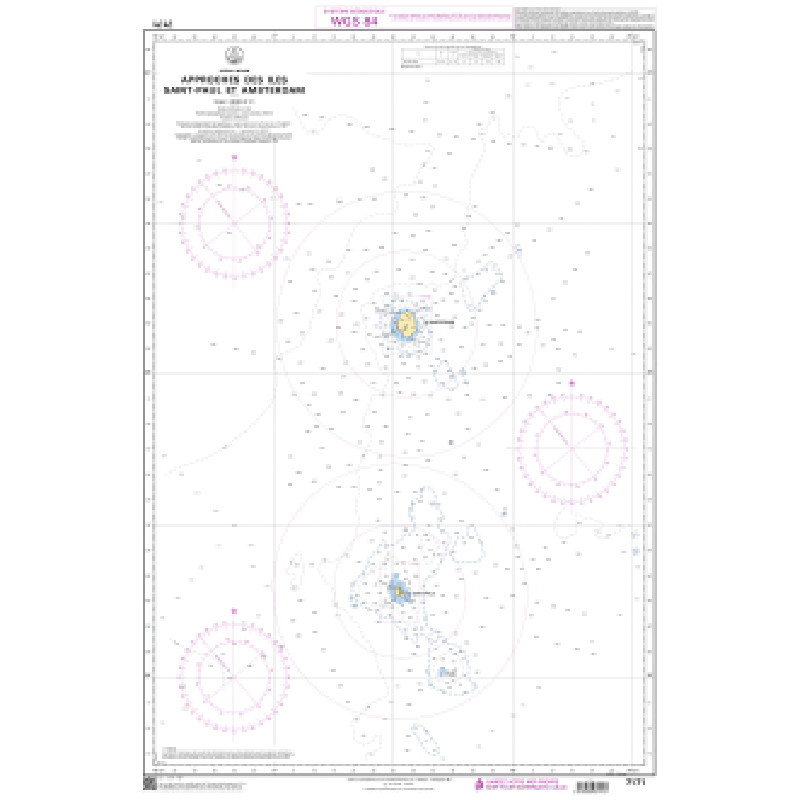Shom C - 7171 - Approches des îles Saint-Paul et Amsterdam | Librairie Maritime Nautic Way