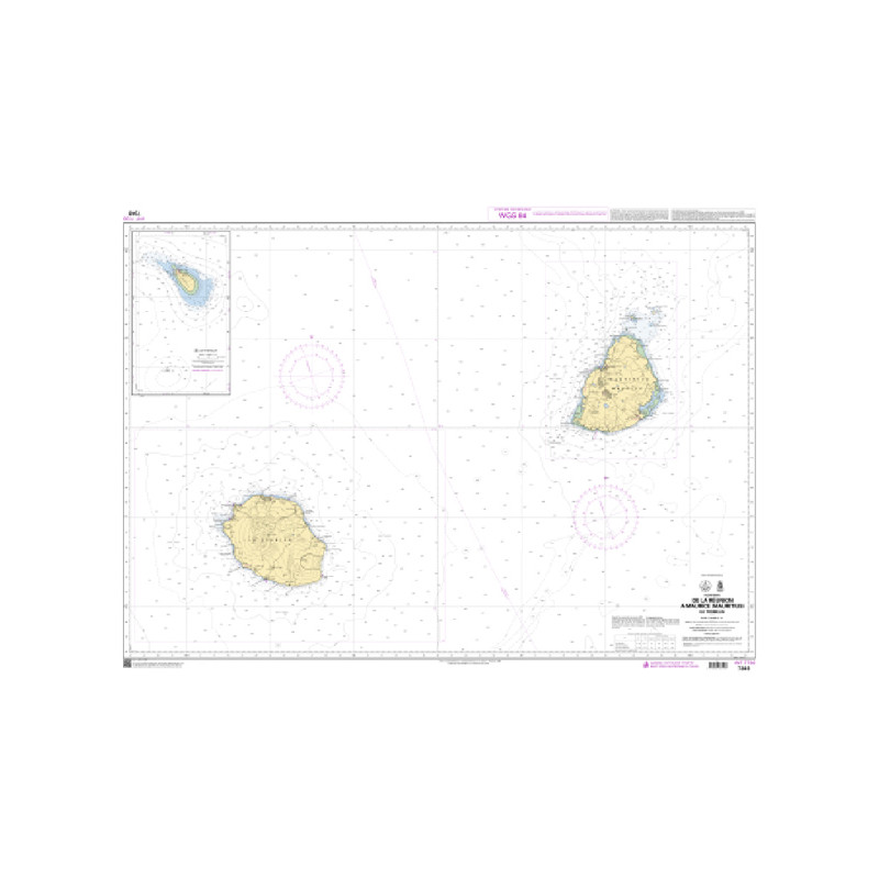 Shom C - 7349 - INT 7730 - De la Réunion à Maurice (Mauritius) - Ile Tromelin | Librairie Maritime Nautic Way