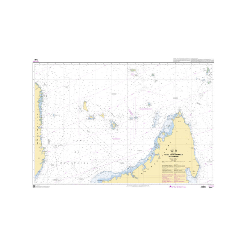 Shom C - 7486 - INT 7055 - Canal du Mozambique - Partie Nord | Librairie Maritime Nautic Way