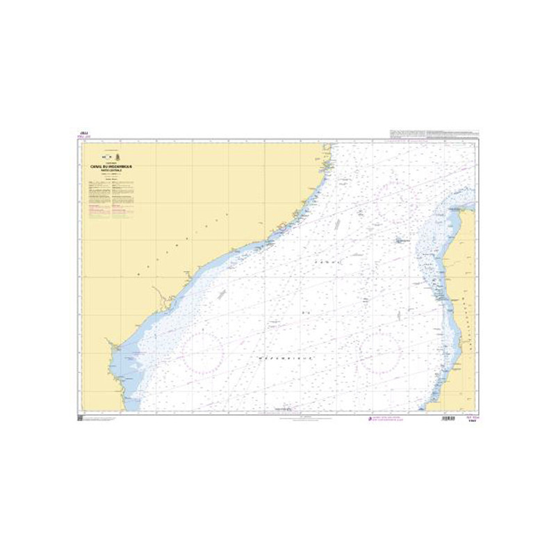 Shom C - 7797 - Canal du Mozambique - Partie centrale | Librairie Maritime Nautic Way