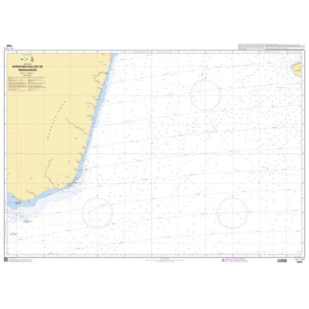 Shom C - 7489 - Approches Sud-Est de Madagascar | Librairie Maritime Nautic Way