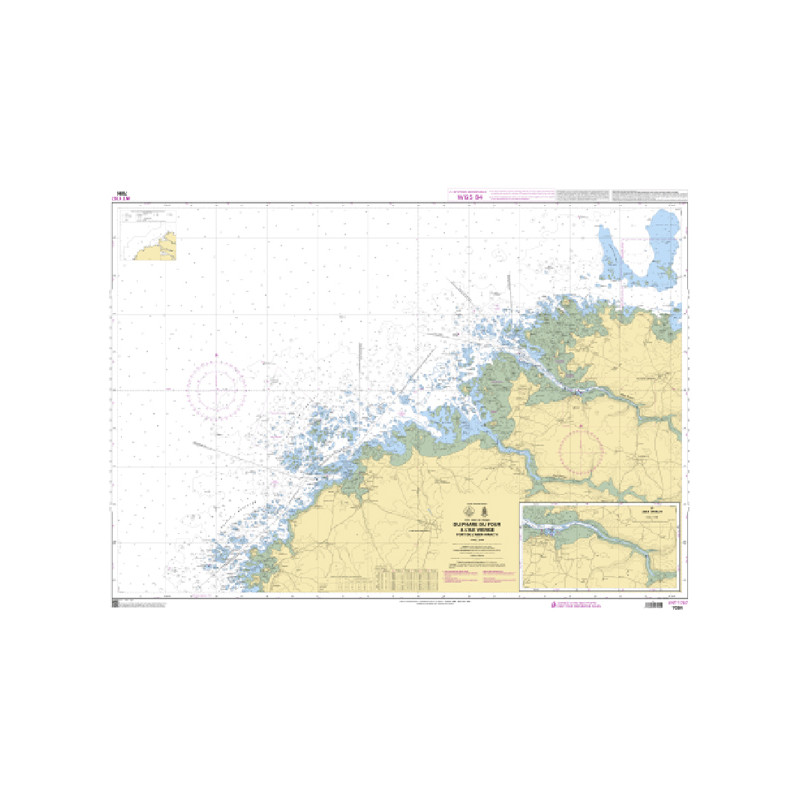 Shom C - 7094 - INT 1757 - Du Phare du Four à l'île Vierge - Port de l'Aber-Wrac'h | Librairie Maritime Nautic Way