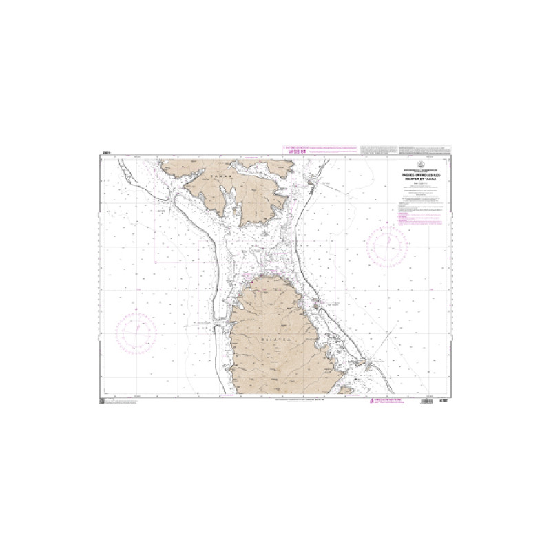 Shom C - 6282 - Passes entre les îles Raiatea et Tahaa | Librairie Maritime Nautic Way