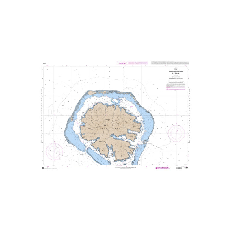 Shom C - 6283 - Ile Tahaa | Librairie Maritime Nautic Way