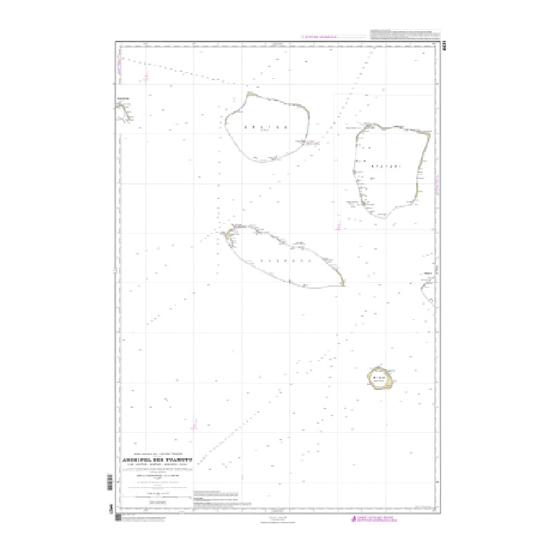Shom C - 6421 - Îles Tuamotu - Iles Arutua, Apataki, Kaukura, Niau | Librairie Maritime Nautic Way
