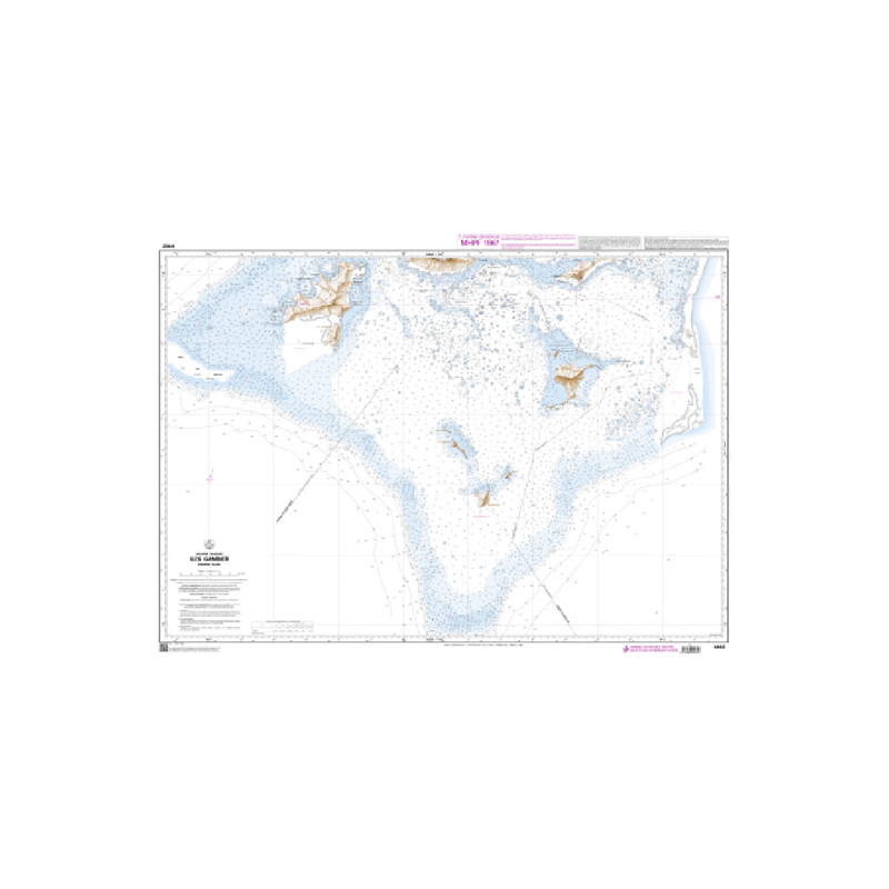 Shom C - 6462 - Iles Gambier, partie Sud | Librairie Maritime Nautic Way