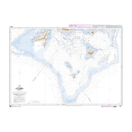 Shom C - 6462 - Iles Gambier, partie Sud | Librairie Maritime Nautic Way