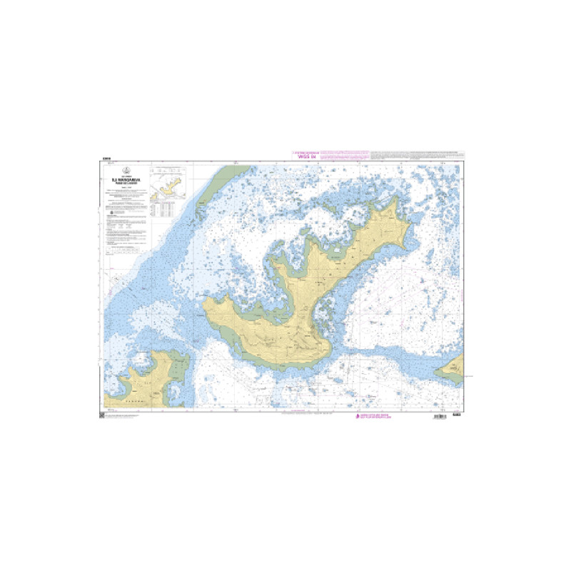 Shom C - 6463 - Île Mangareva - Passe de l'Ouest | Librairie Maritime Nautic Way