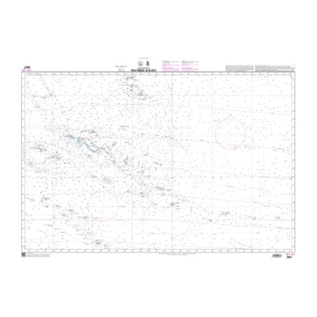 Shom C - 6607 - INT 607 - Polynésie Sud-Est | Librairie Maritime Nautic Way