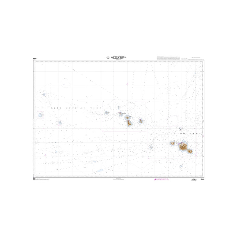 Shom C - 6688 - Iles de la Société, de Manuae à Tahiti | Librairie Maritime Nautic Way