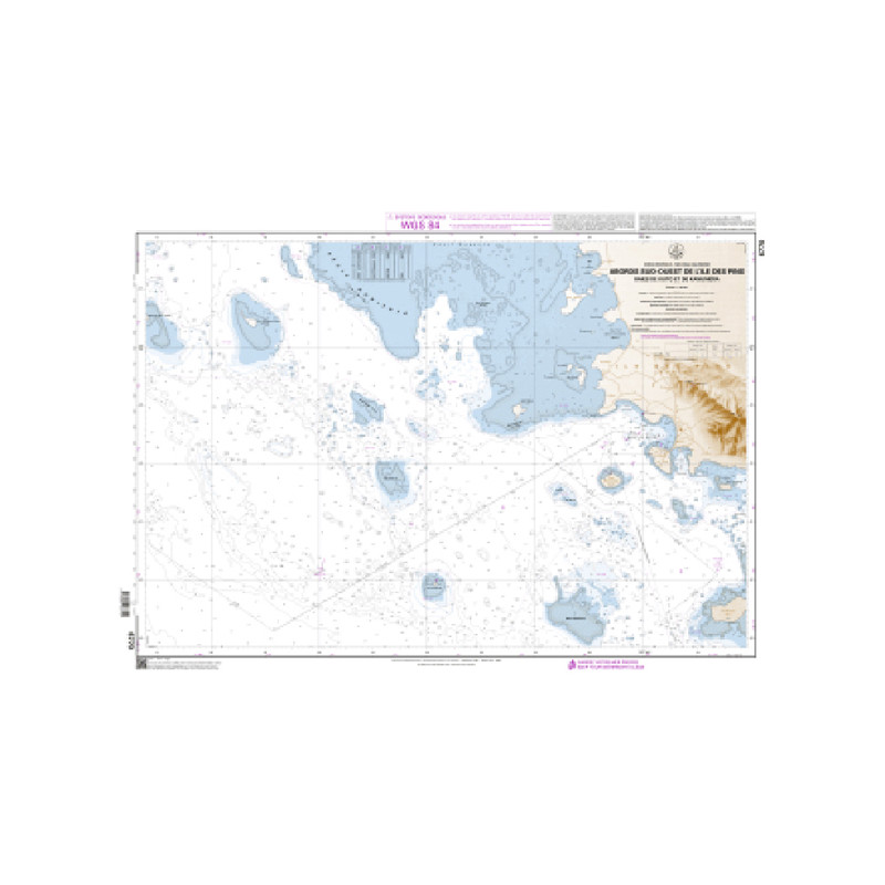 Shom C - 6770 - Abords Sud-Ouest de l'île des Pins - Baies de Kuto et de Kanuméra | Librairie Maritime Nautic Way