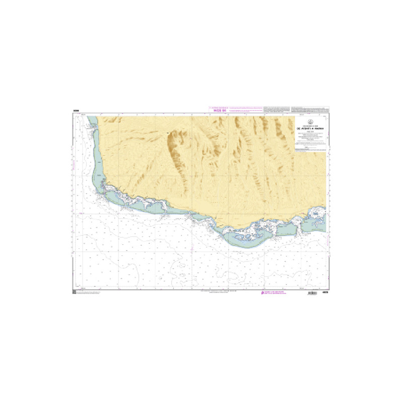 Shom C - 6828 - Côte Sud-Ouest de Tahiti - De Atehiti à Maraa | Librairie Maritime Nautic Way