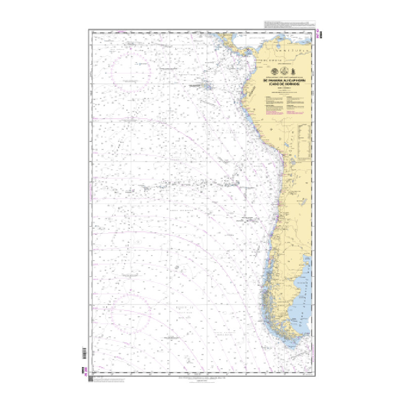 Shom C - 6964 - INT 62 - (fac-similé de la carte CL 50) - De Panama au Cap Horn (Câbo de Hornos) | Librairie Maritime Nautic Way