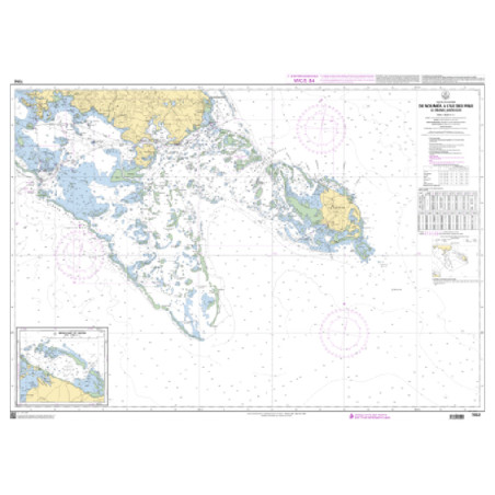 Shom C - 7052 - De Nouméa à l'île des Pins - Le grand lagon Sud | Librairie Maritime Nautic Way