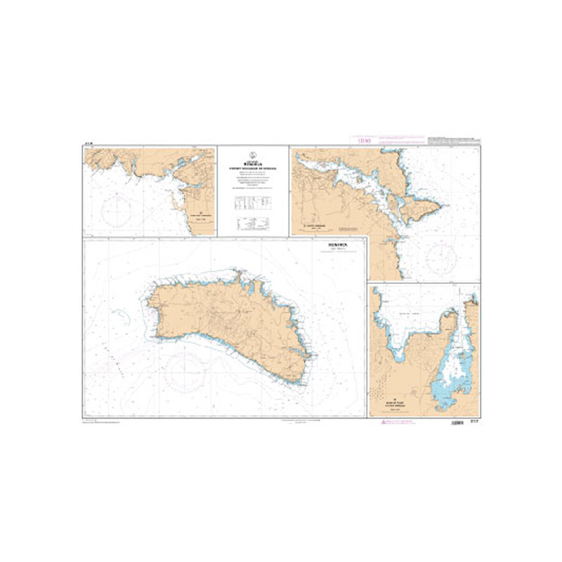 Shom C - 7117 - Menorca - Ports et mouillages de Menorca | Librairie Maritime Nautic Way