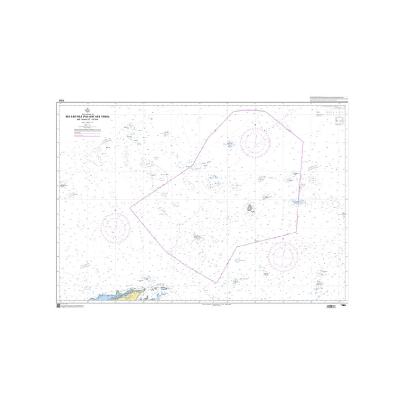 Shom C - 7283 - Des îles Fidji (Fiji) aux îles Tonga - Iles Wallis et Futuna | Librairie Maritime Nautic Way
