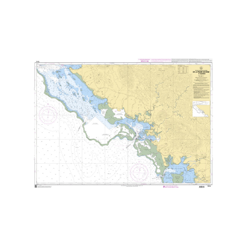 Shom C - 7313 - De la passe de Koné à Ouaco | Librairie Maritime Nautic Way