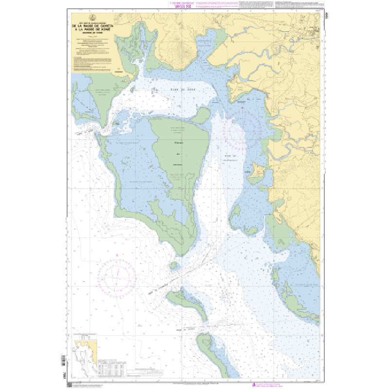Shom C - 7351 - De la Passe de Goyeta à la Passe de Koné - Abords de Koné | Librairie Maritime Nautic Way