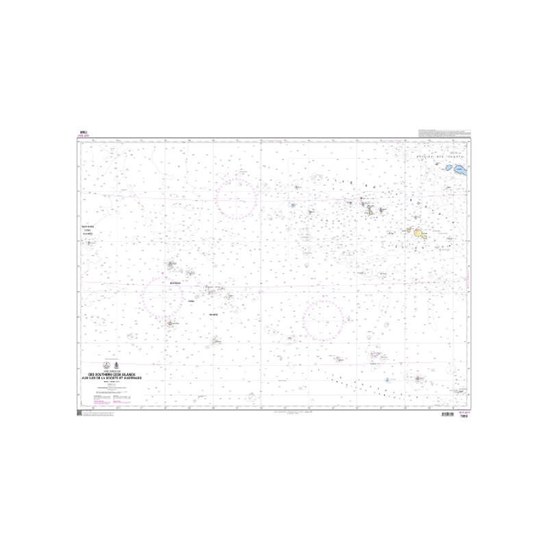 Shom C - 7369 - INT 657 - Des Southern Cook Islands aux Iles de la Société et Australes | Librairie Maritime Nautic Way