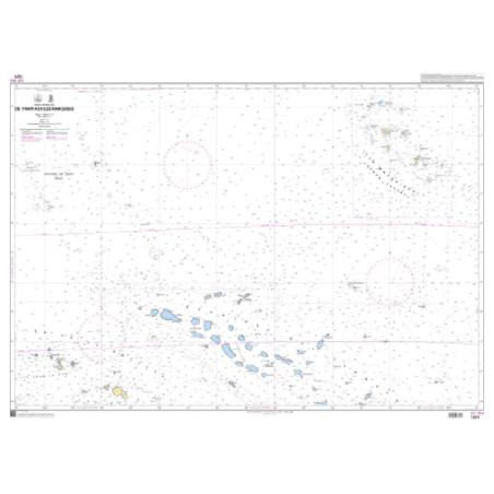 Shom C - 7371 - INT 654 - De Tahiti aux îles Marquises | Librairie Maritime Nautic Way