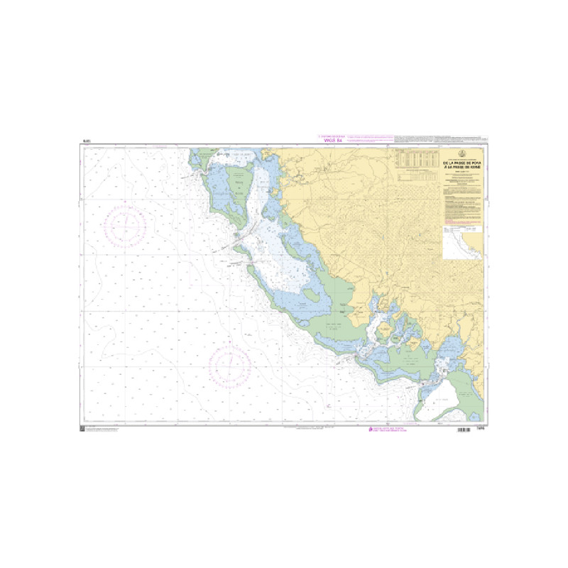 Shom C - 7375 - De la Passe de Poya à la Passe de Koné | Librairie Maritime Nautic Way