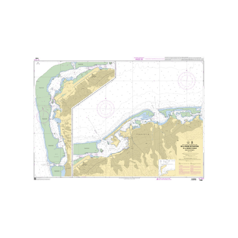 Shom C - 7460 - INT 6940 - De la Passe de Taapuna à la Passe d'Arue | Librairie Maritime Nautic Way