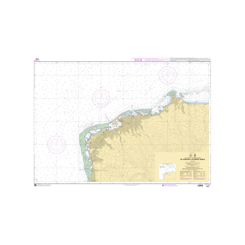 Shom C - 7461 - INT 6941 - De la Passe de Taapuna à la Pointe Vénus | Librairie Maritime Nautic Way