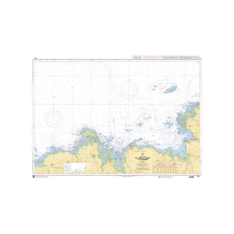 Shom C - 7151 - De l'anse de Kernic à l'île Grande | Librairie Maritime Nautic Way