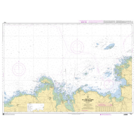 Shom C - 7151 - De l'anse de Kernic à l'île Grande | Librairie Maritime Nautic Way