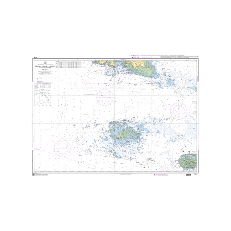 Shom C - 7161 - Des îles Chausey à Jersey - Plateau des Minquiers | Librairie Maritime Nautic Way