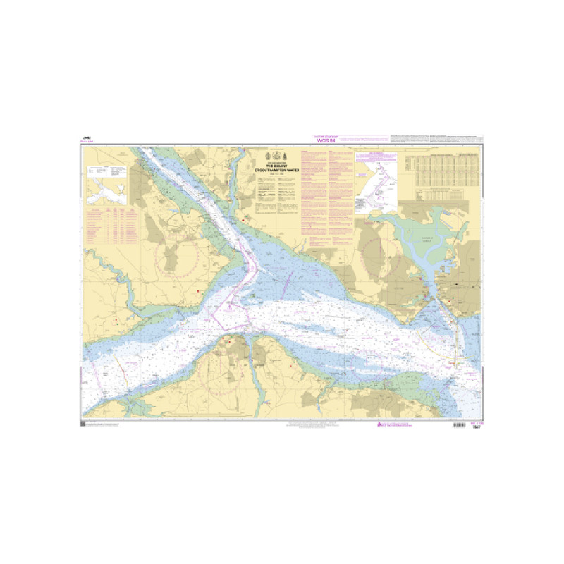 Shom C - 7647 - INT 1730 - (fac-similé de la carte GB 2036) - The Solent et Southampton Water | Librairie Maritime Nautic Way