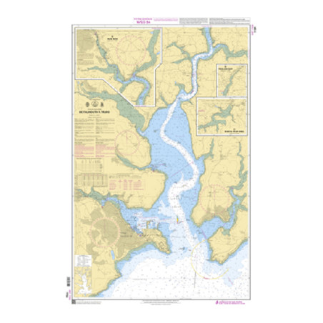 Shom C - 7794 - INT 1720 - (fac-similé de la carte GB32) - De Falmouth à Truro | Librairie Maritime Nautic Way
