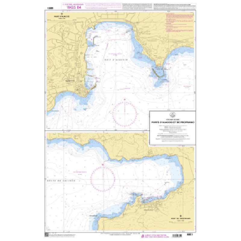 Shom C - 6851 - Ports d'Ajaccio et de Propriano | Librairie Maritime Nautic Way