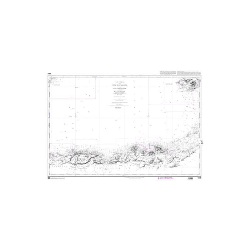 Shom C - 3405 - D'Alger à la frontière de Tunisie | Librairie Maritime Nautic Way