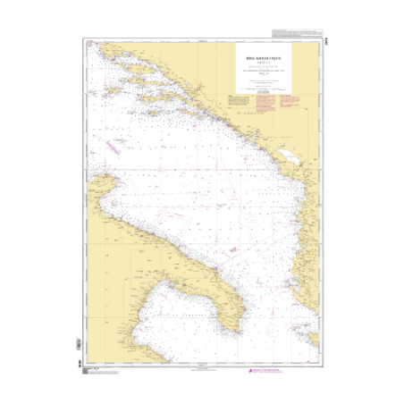 Shom C - 3976 - Mer Adriatique - Partie Sud | Librairie Maritime Nautic Way