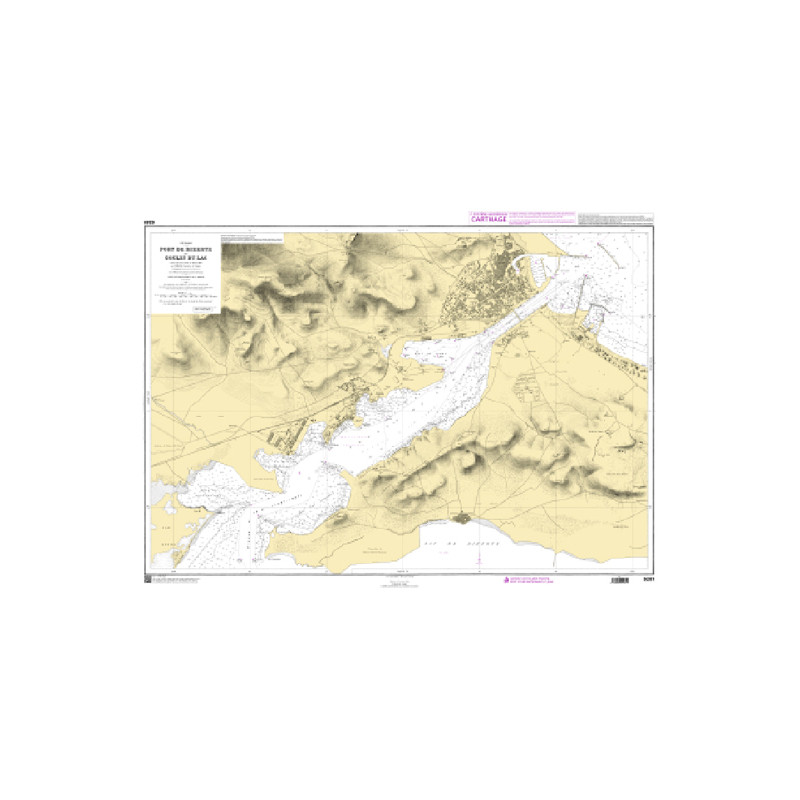 Shom C - 5281 - Port de Bizerte et goulet du lac | Librairie Maritime Nautic Way