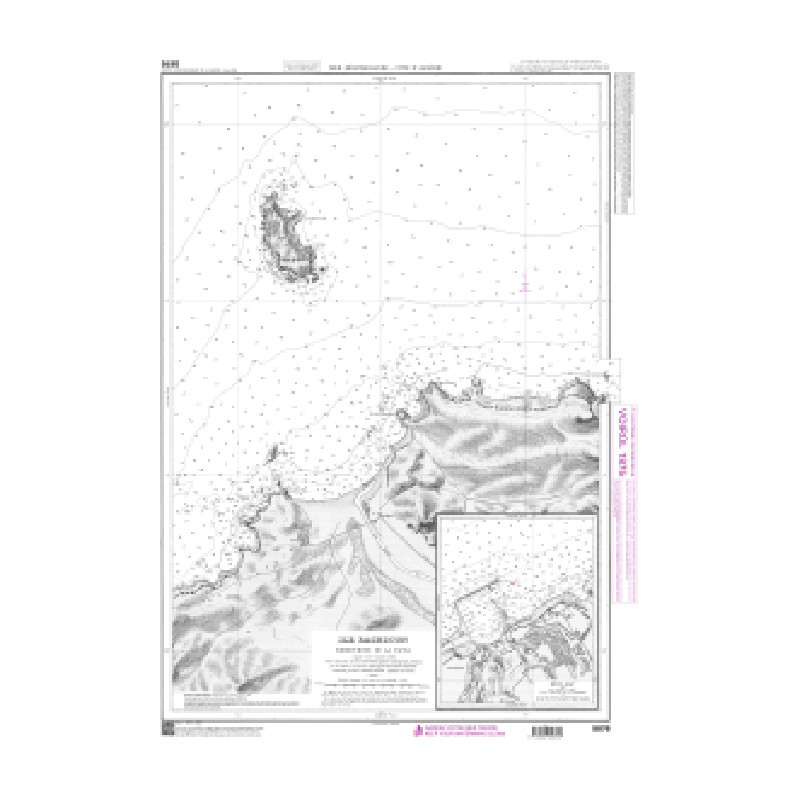 Shom C - 5876 - Ile Rachgoun - Embouchure de la Tafna | Librairie Maritime Nautic Way