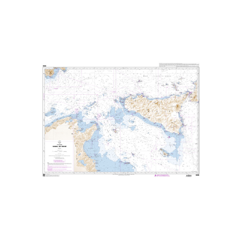 Shom C - 6606 - Canal de Sicile | Librairie Maritime Nautic Way