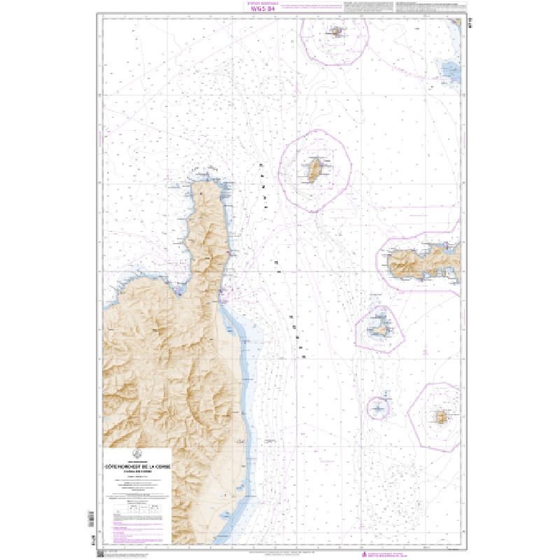 Shom C - 6713 - Côte Nord-Est de la Corse - Canal de Corse | Librairie Maritime Nautic Way
